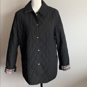 Burberry Women’s Quilted  Black size 2X Jacket!